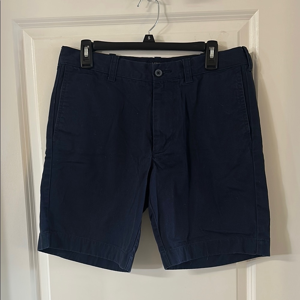 J. Crew Dark Blue Men's Flat Front Shorts